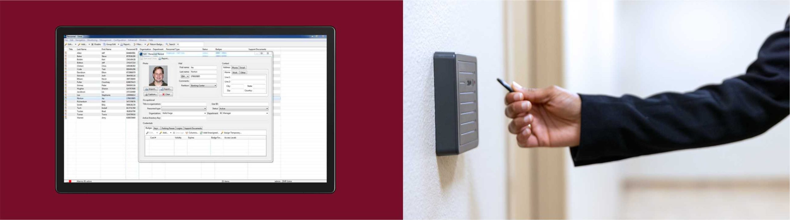 Integrated Access Control Header