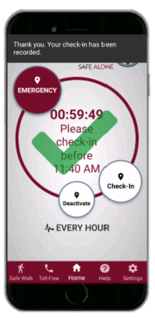 CheckMate Phone with Activate button