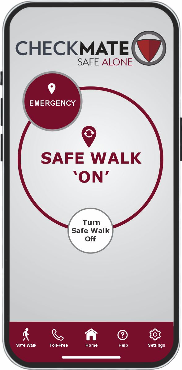 Safe Walk Phone CheckMate CheckMate Phone