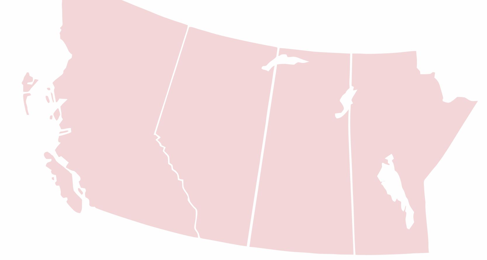 Western Canada Map Sreened